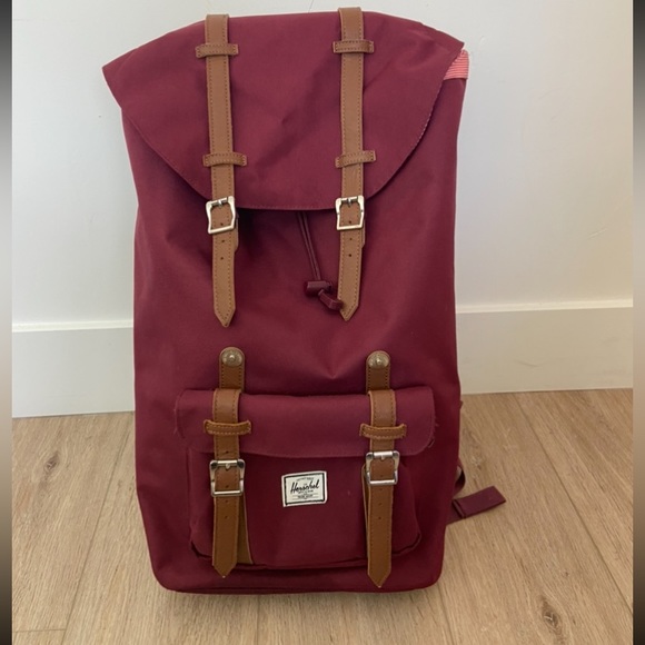 Herschel Supply Company Bags Hershel Maroon Large Backpack Poshmark